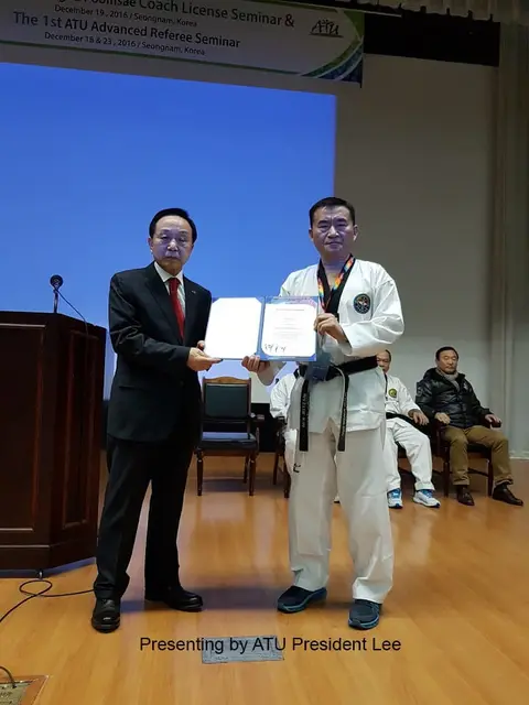 Master Kim at the Asian Taekwondo Union