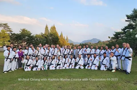 Michael with Master Course classmates