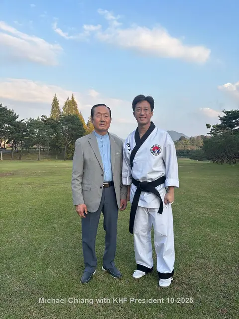 Michael with the President