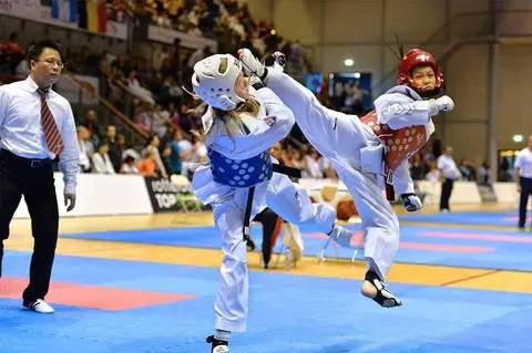 Children sparring