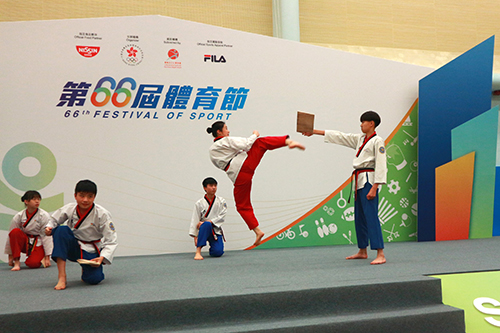 Demonstration by the Hong Kong Cadet Poomsae Team